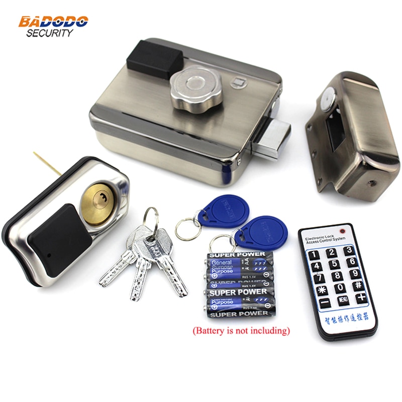 Wireless Electric lock locker motor door lock support 13.56 MHz IC card reader for access control gate door open home security