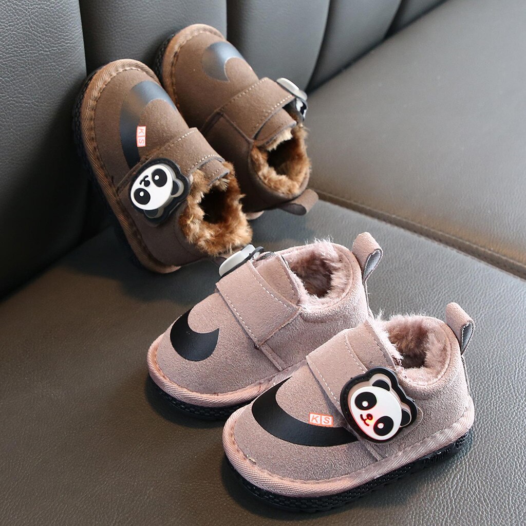 Baby Meisjes Jongens LED Schoenen Laarzen Baby Winter Leuke Cartoon Licht Sportschoenen Laarzen Lichtgevende Warme Sneakers schoenen kinderen