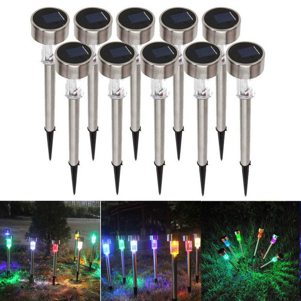 Led Solar Tuin Verlichting Outdoor Solar Powered Lamp Lantaarn Waterdicht Landschap Verlichting Voor Pathway Patio Yard Gazon Decoratie