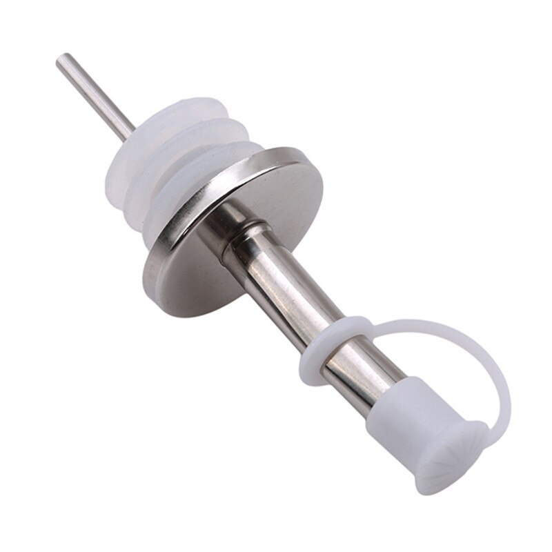 Edelstahl Wein Olivenöl Ausgießer Dispenser Auslauf Glas Flasche Ausgießer Stopper Glaskolben Trockenen Rotwein Topf Flasche Kork: white Curved mouth