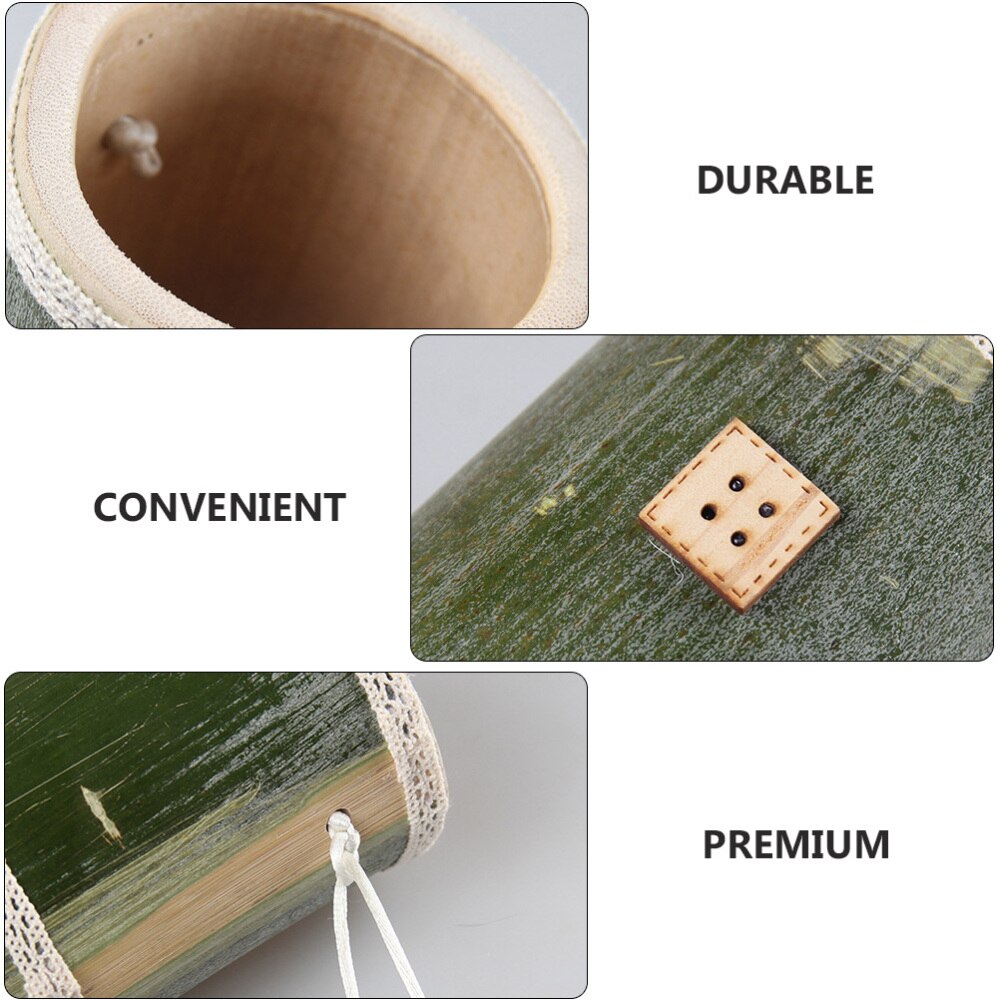 Tunnel en bois de bambou pour Hamster, Tube exquis, couleur aléatoire, 1 pièce