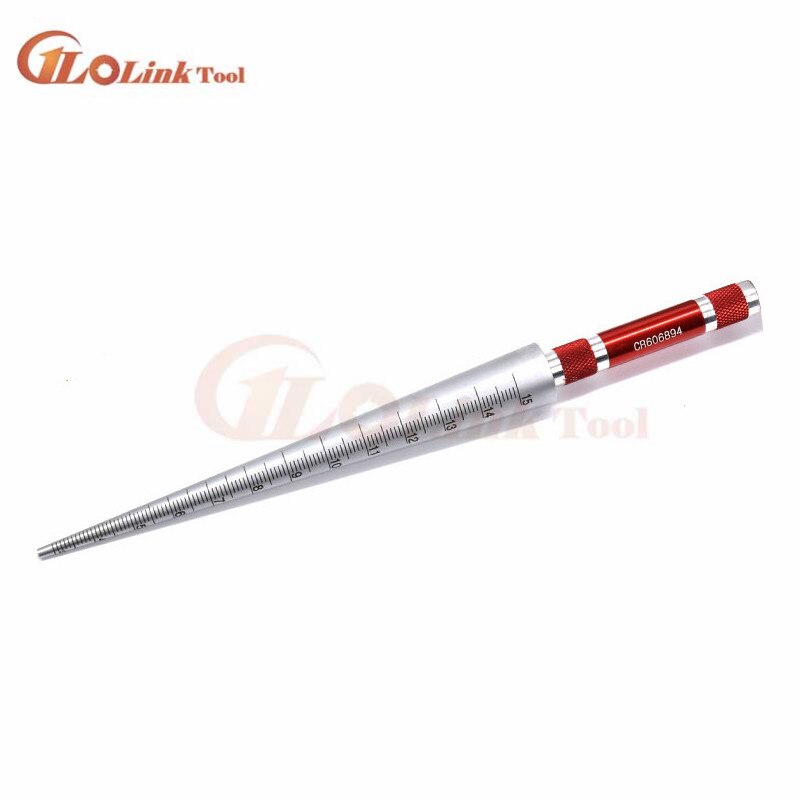 Conical feeler gauge taper cone cylinder gauge 1-6.5mm 3-15mm 15-30mm 30-45mm for measuring hole size diameter tapper gauge: 3-15mm