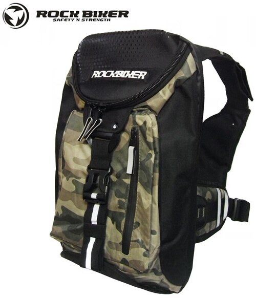 Rock biker business excelsior pack rejse rygsæk laptop tablet rygsæk taske vandtæt rygsæk: Brun