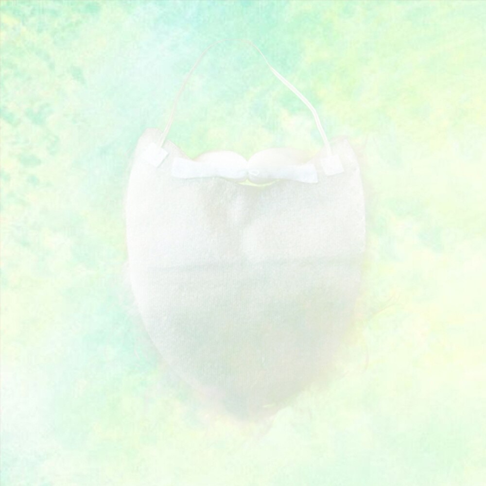 2pc Xmas Santa Claus Curly Wig and Beard for Christmas Performance Props Beard (White)