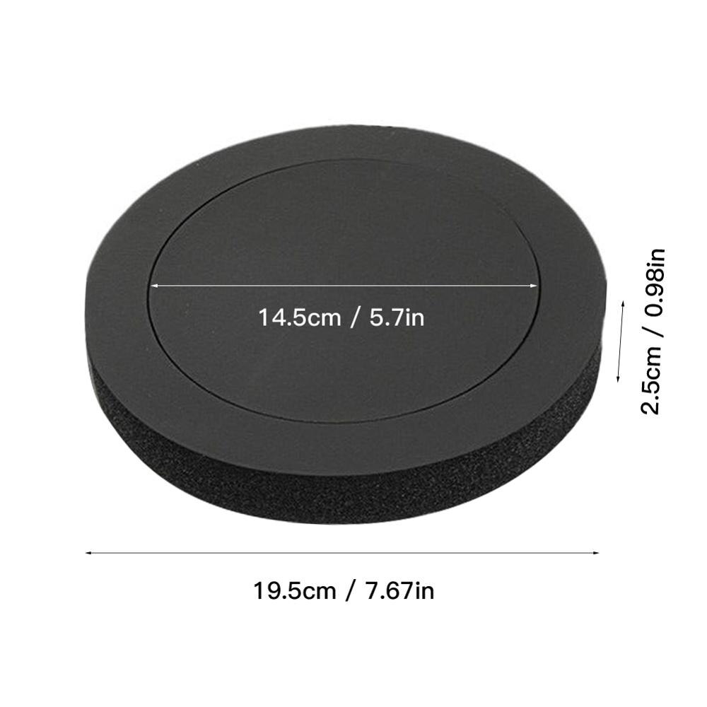 4PCS 6.5 Inch Car Universal Speaker Insulation Ring Soundproof Cotton Pad Bass Door Trim Sound Audio Speakers Self Adhesive
