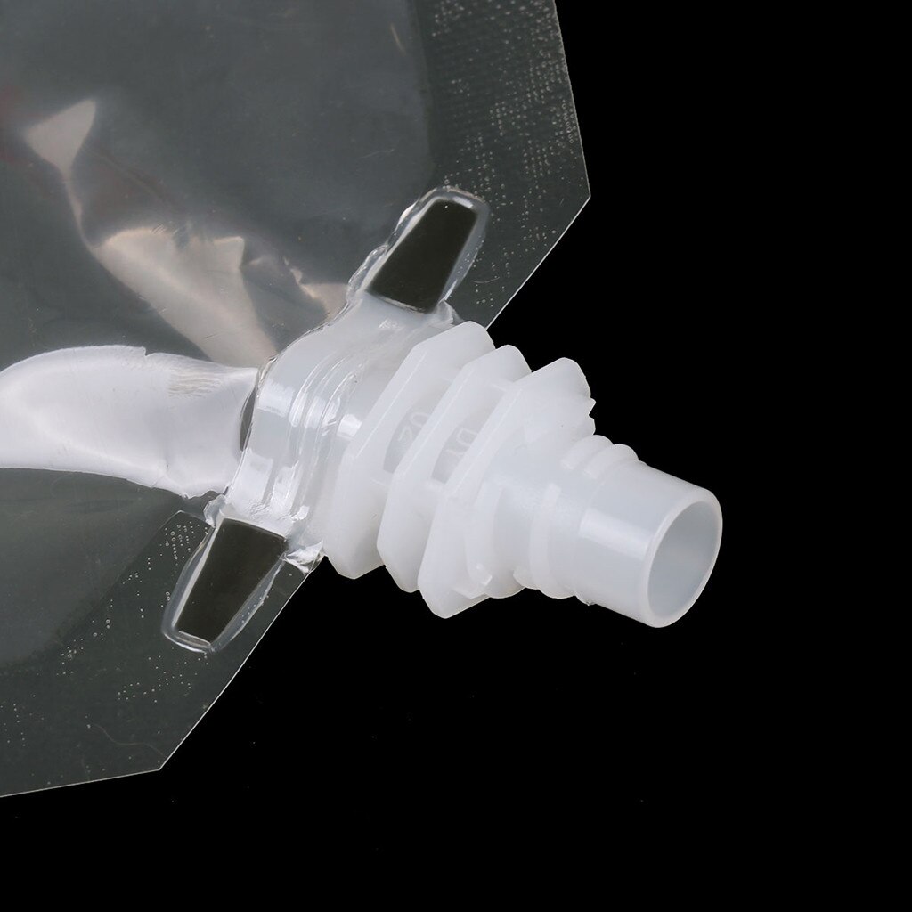 3pcs Plastic Pocket Flask Fresh Bag Flowing Food Cruise Drink Outdoor Useful Transparent Camping Supplies Food Bag Rum Wine