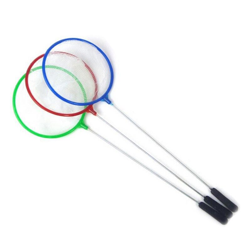 10.5 centimetri Rotondo Diametro A Rete per I Bambini di proprietà Cattura Giocattolo Rete Da Pesca Insetto Farfalla ricevitore rete Esterna di Acqua Strumento di Gioco casuale: Default Title