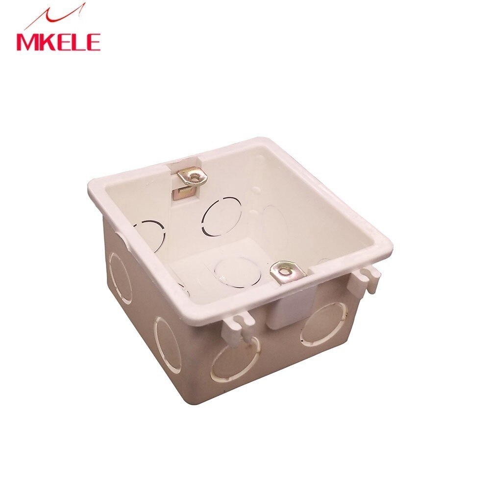 Mounting Box 86*86mm wall Cassette Universal White Wall for Wall Switch and Plastic Enclosure Socket Back Box Outlet 86mm