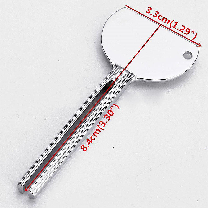 Tandpasta knijper van aluminiumlegering, zilverkleurige salonverf, verfknijper, badkamergereedschap, 1pc tandpasta knijpers van aluminiumlegering