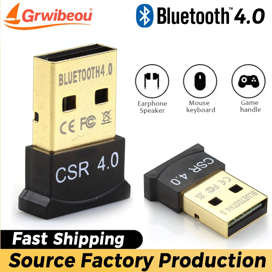 Gribeou Mini USB Bluetooth 4.0 Adapter Wiress Dongles Receiver Bluetooth Network Adapters for PC Mouse Keyboard Headset Computer