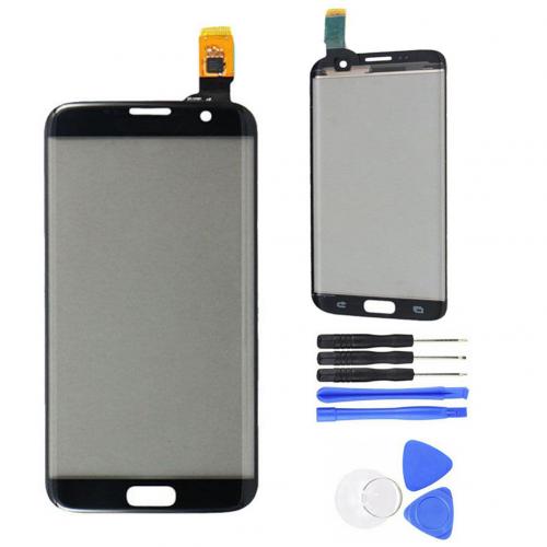 Replacement Display s7 edge Display Front Touch Screen Digitizer Parts For Samsung Galaxy S7 Edge G935 + Tool телефон сенсорный: Black