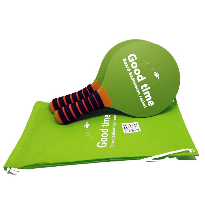 Juego de raqueta de bádminton para jugar al Grillo, juego de raqueta de tenis, entretenimiento en interiores y exteriores, conjunto de Fitness, bate de Grillo, lanzadera: green