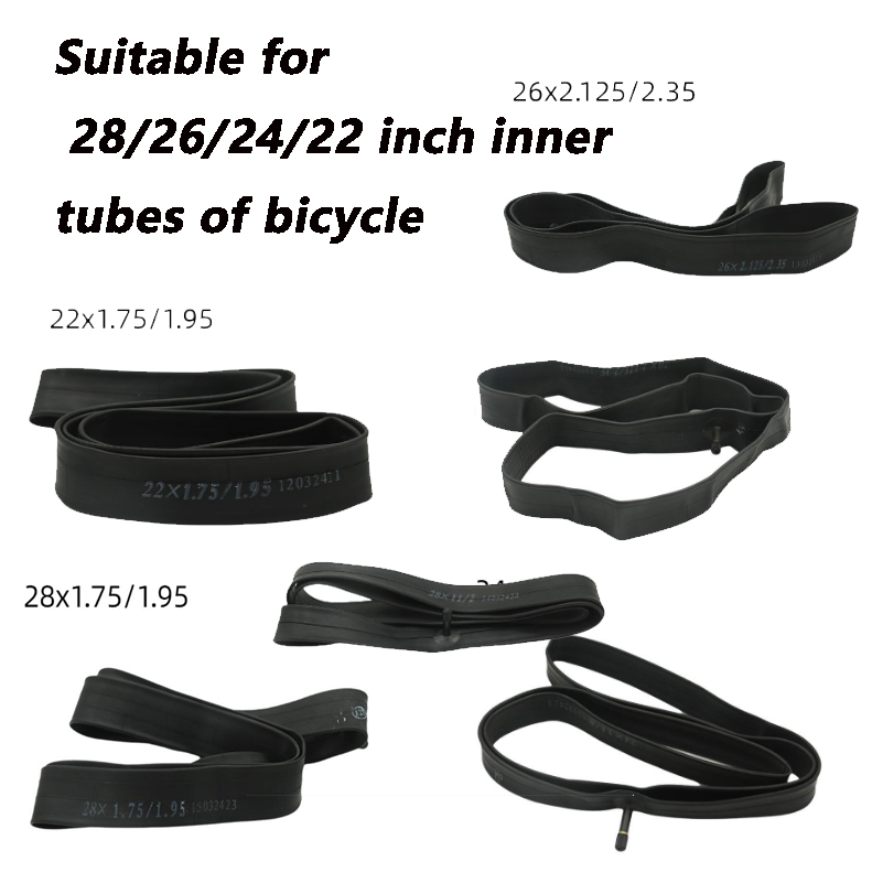 Convient pour vélo 12/22/24/26/28x/1.50/1.95/1.75/2.125 pouces chambre à air
