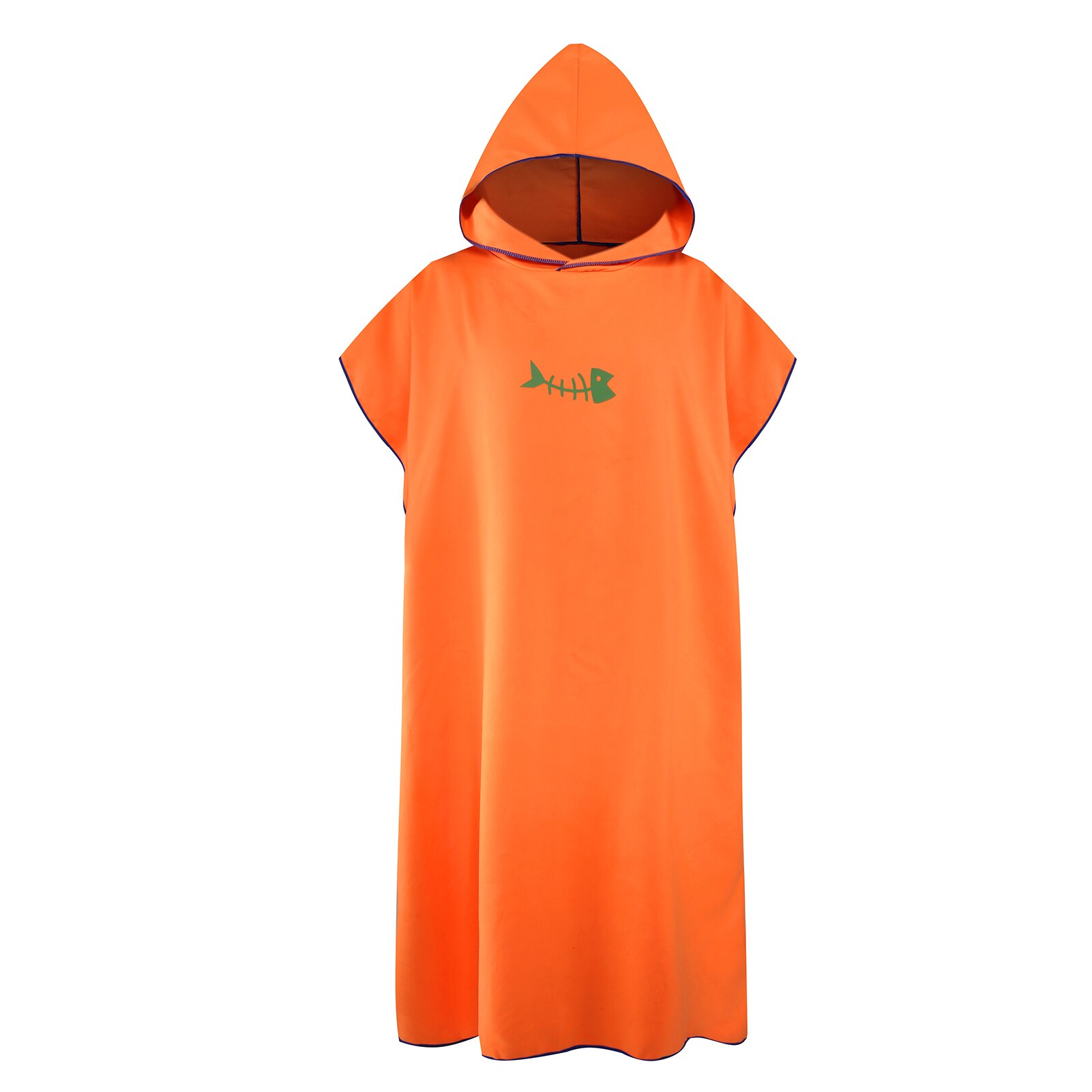 Surfen Poncho Ändern Handtuch schnell-trocken Mit Kapuze Kleid Mikrofaser Strand Decke Schlecht Handtuch Schwimmen Handtuch Neoprenanzug Strand Poncho für erwachsene: Orange