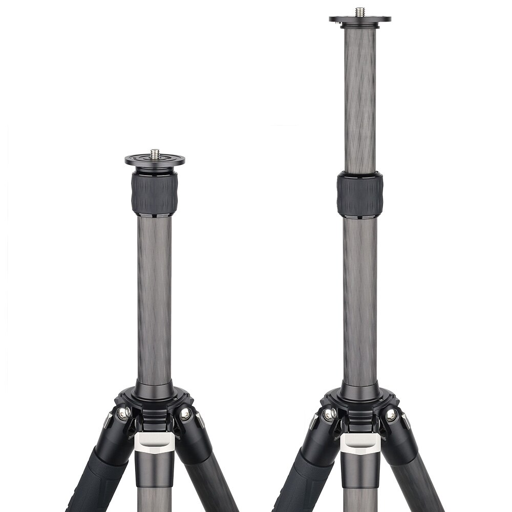ARTCISE 10 Layers Carbon Fiber Center Column Extender 2-Section Tube Extension for Tripod Monopod 25.5mm/40mm CNC Anodized
