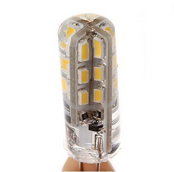 G4 ledet pære, bi-pinners utgangspunkt , g4 ampulle lampe flekk 3014 smd 24 leds 20w halogenpære tilsvarende 1.5w Helle maison 360 grad 10 stk