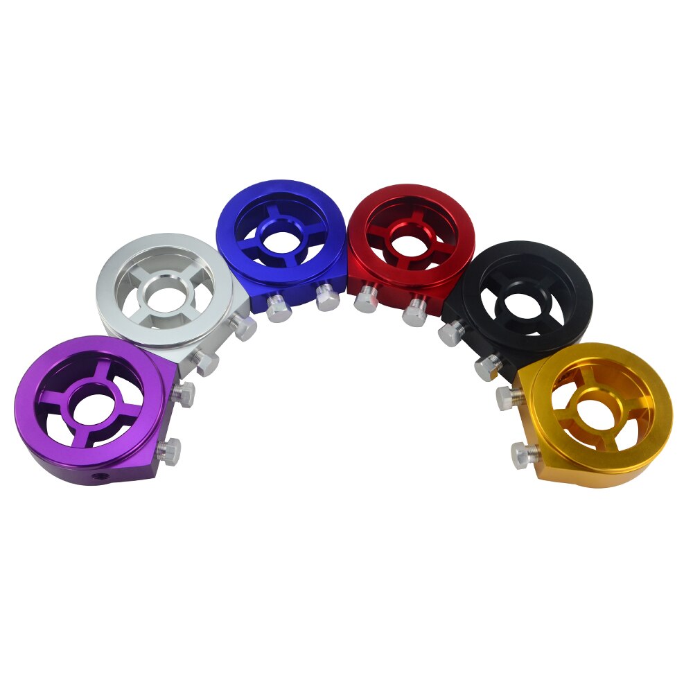 JDM- Oil Filter Cooler Sandwich Plate Adapter M20*1.5 and 3/4-16 Universal Oil Adapter Car Meter