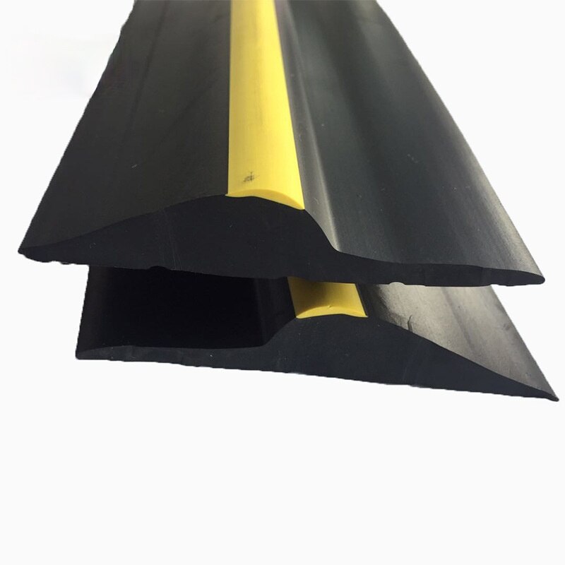 1-2.1M Garage Door Bottom Seal Weather Stripping PVC Rubber Seal Strip Electric Door Bottom Seal Water Noise Seal Bumper Strip
