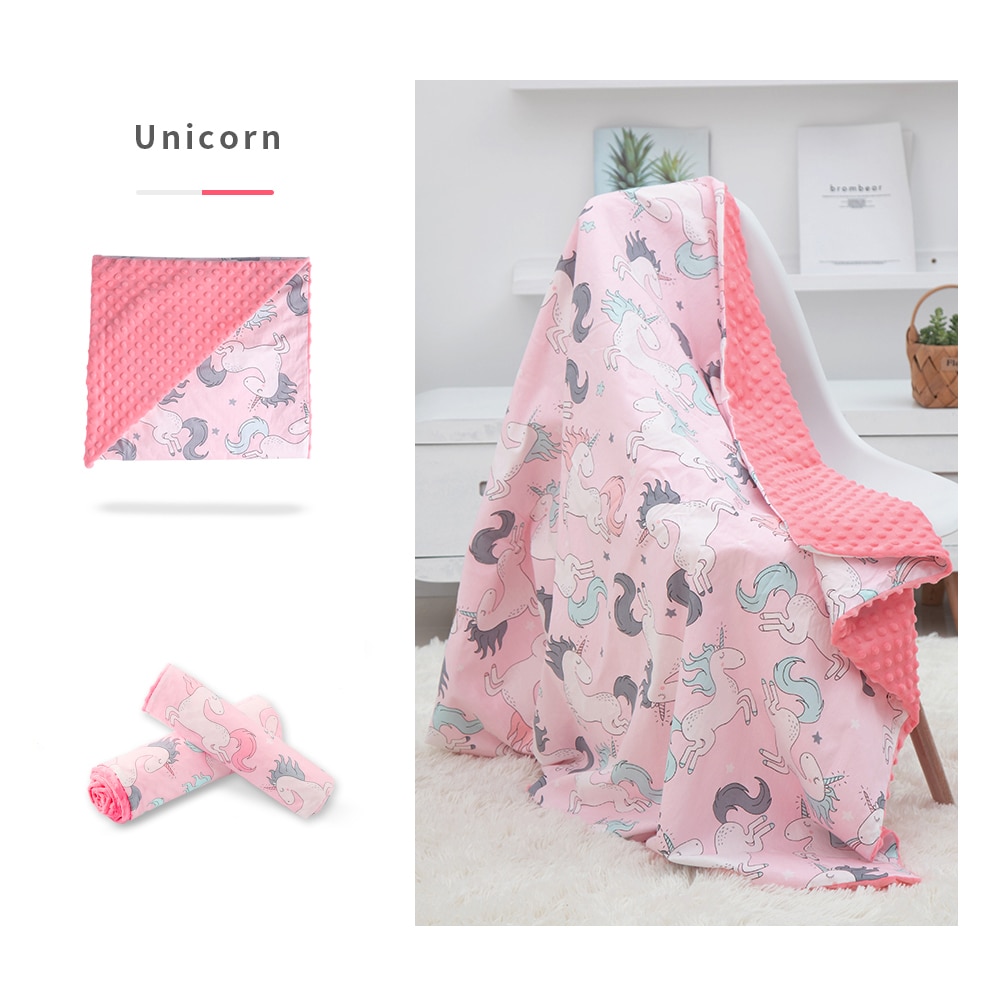 Baby Baumwolle Decke Weichen Flanell Vlies Windeln Neugeborene Kleinkind minky Bettwäsche Decke Kinderwagen wickeln Abdeckungen Blasen M/L größe