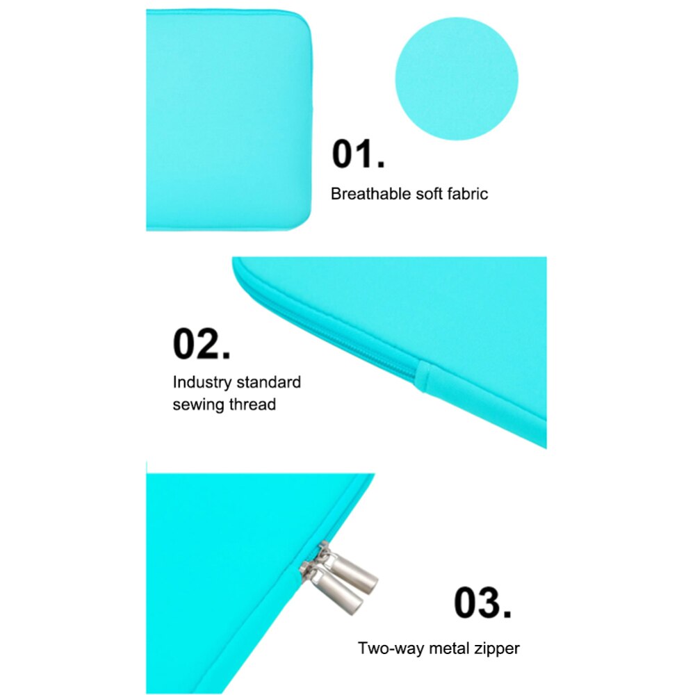 15 Inches Waterproof Protective Case Nylon For Macbook Air Pro Shockproof And Wear-Resistant Inner Bags Outdoor Laptop Bag