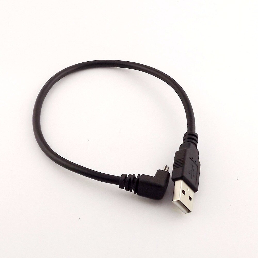 10pcs High Speed USB A Male to Mini 5Pin Male UP Angled Data Charger Adapter Cable 30cm