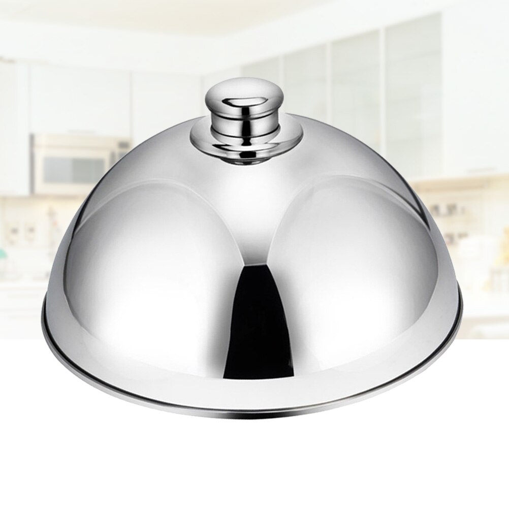 Stainless Steel Food Cover Dish Dust Cover Dome Food Lid for Home Restaurant Hotel