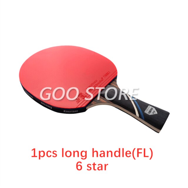 KOKUTAKU Racket 4/5/6 Star Carbon Table Tennis Racket ITTF KOKUTAKU Ping Pong Bat Paddle: 1pcs FL 6STAR