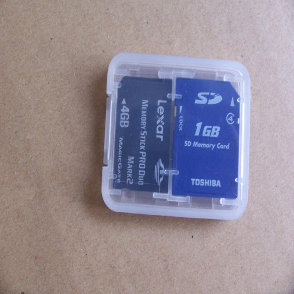 8 Slots Micro SD TF SDHC MSPD Memory Card Protecter Box Storage Case Holder