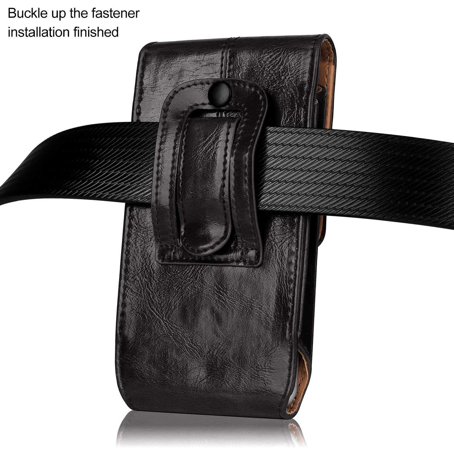 Funda de cuero PU bolsa de cintura para iphone 6 6s 7 8 plus funda Vertical magnética 4,7/5,5 "para iphone 6 7 8 funda de móvil para cinturón