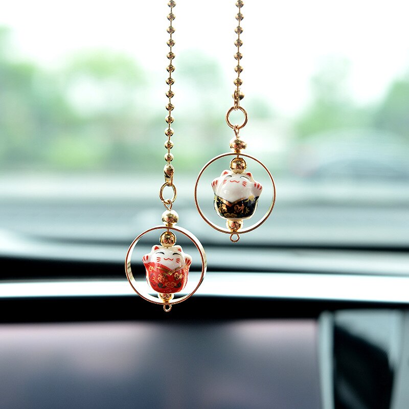 Auto Decoratie Auto Accessoires Interieur Achteruitkijkspiegel Decoratie Opknoping Ornament Accesorios Auto Accessorie: Rood