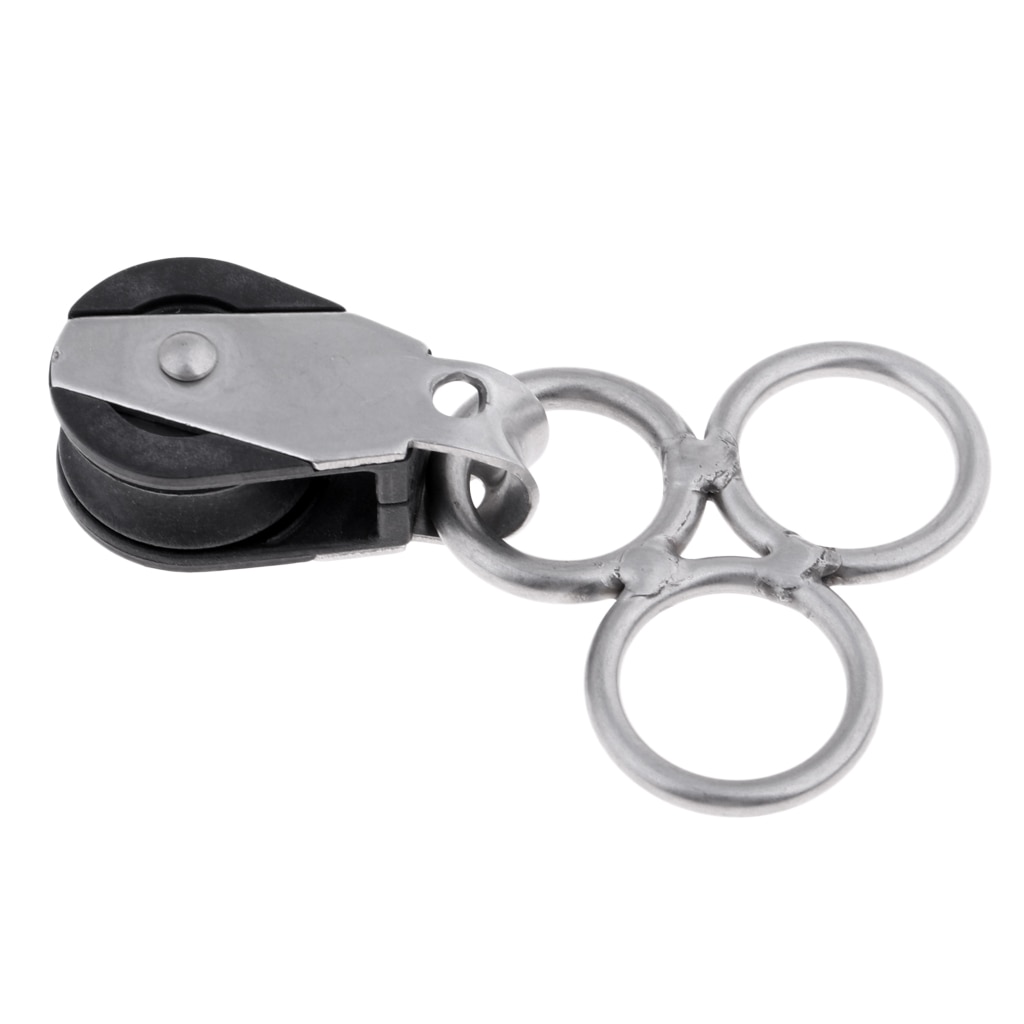 Premium Strong Stainless Steel Kitesurfing Kiteboard Kite Bar Swivel with Pulley Hardware Accessories for Snow Water Kites