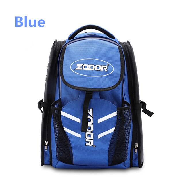 ZODOR-bolsa para patines de velocidad en línea, mochila de nailon para patinaje de 90mm, 100mm, 110mm, 125mm, 4 ruedas, 3 ruedas, zapatos para patines de velocidad: blue