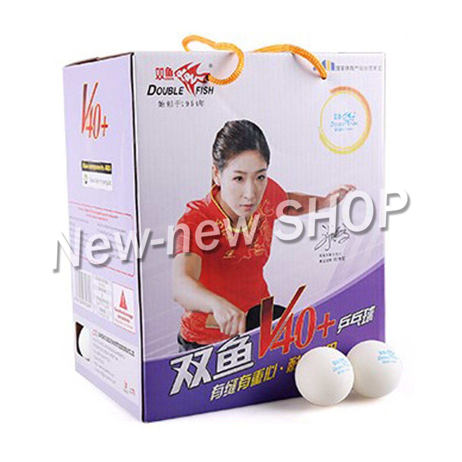 Double Fish white V40+ Training Material Seamed pp Ball Table Tennis ball ping pong ball 100pcs/box