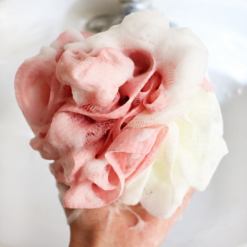 Shower Bubble Mesh Foaming Sponge Bath Soft Ball Body Skin Cleanser Exfoliating Shower Ball Bathroom Body Massage Cleaning Tools