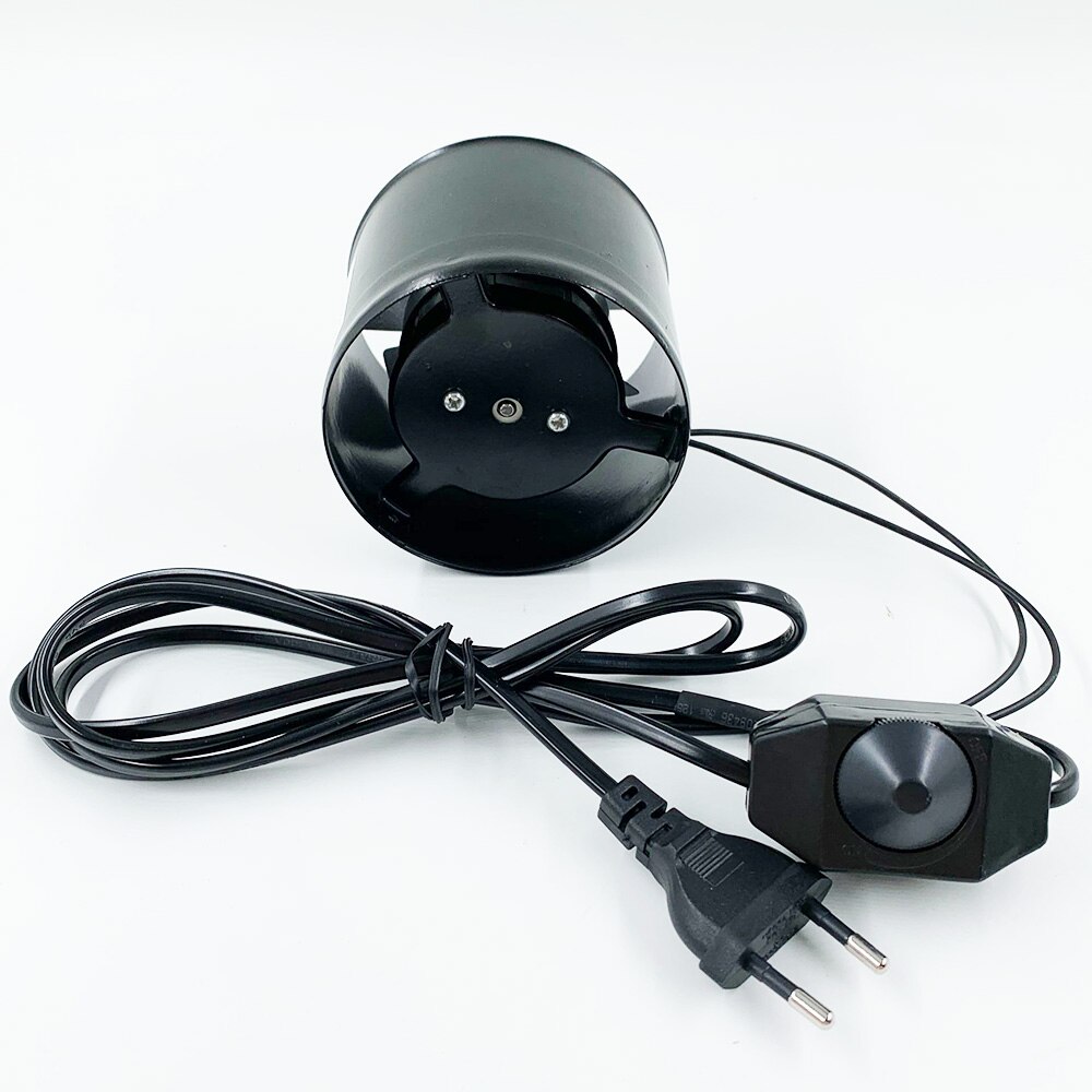 220V Home Silent Inline Pipe Duct Exhaust Fan Bathroom Extractor Kitchen Toilet Air Ventilation: B with cable