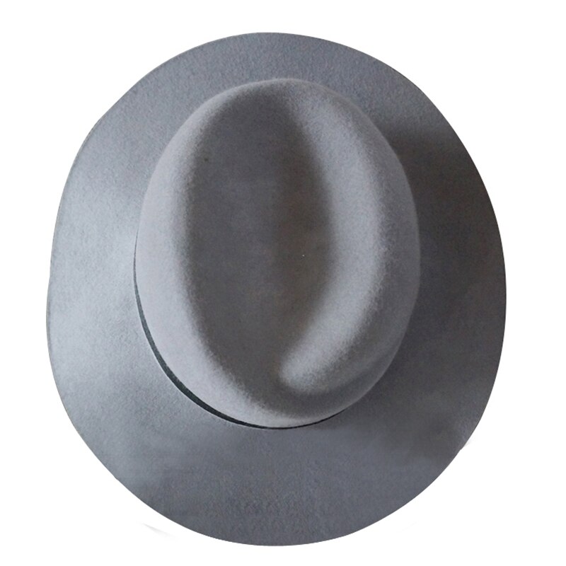 tyranids wide-brimmed m fedoras wool fedoras wide brim Light gray fedoras hat