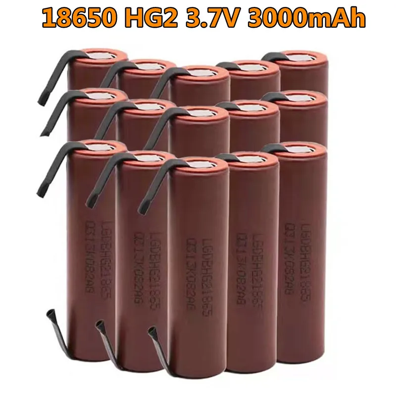 Original.Recargable.HG2-batería. De Litio,3,7 V, 3000mAh,para.18650.HG2.30A, Juguetes,Linterna, Herramientas.
