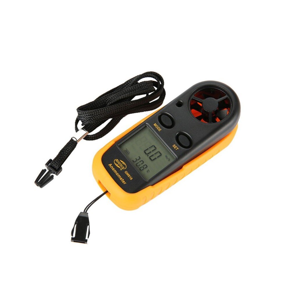 BENETECH GM816 Digital Anemometer Thermometer Wind Speed Air Velocity Airflow Temperature Gauge Windmeter with LCD Backlight