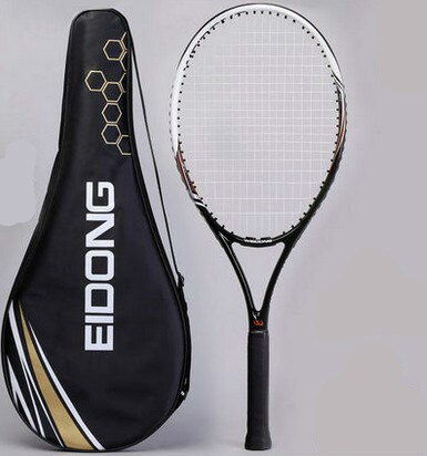 Volwassen tennisracket, enkele opname beginners, hoge school tennisracket carbon mannen en vrouwen algemene opleiding tennisracket: HY04