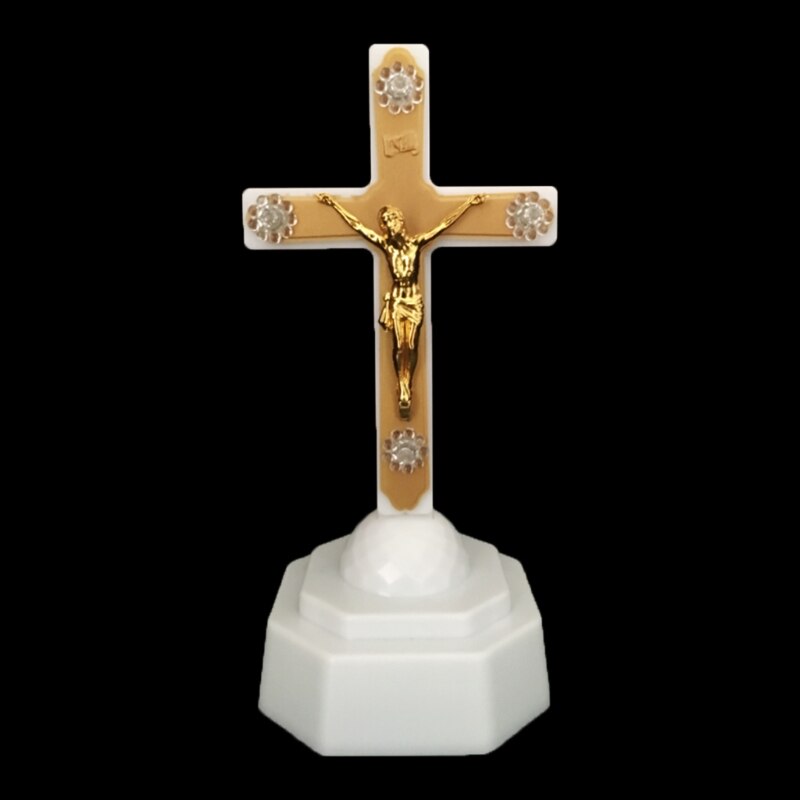 Luz LED para iluminar la Iglesia en Casa, adornos para rezar, recuerdos de la Iglesia H051: Dorado