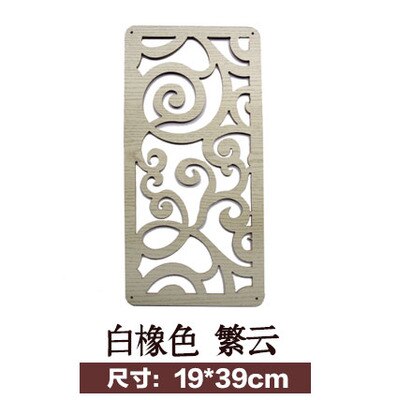 Chinese solid wood screen folding decoration partition hollowed hanging screen screen partition 19X39cm: 04