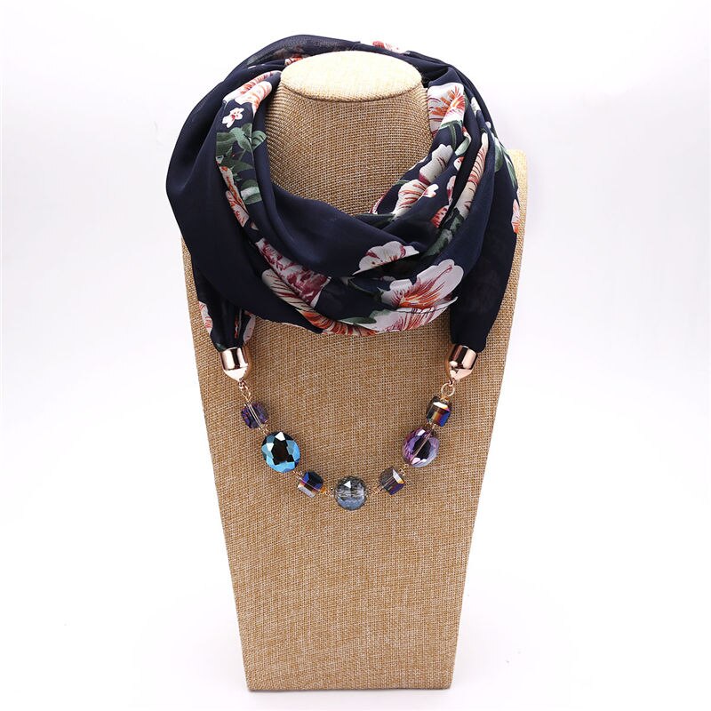Dames sieraden hanger ketting sjaal vrouwelijke chiffon sjaals en omslagdoeken femme foulard moslim wrap hoofddoeken: 5