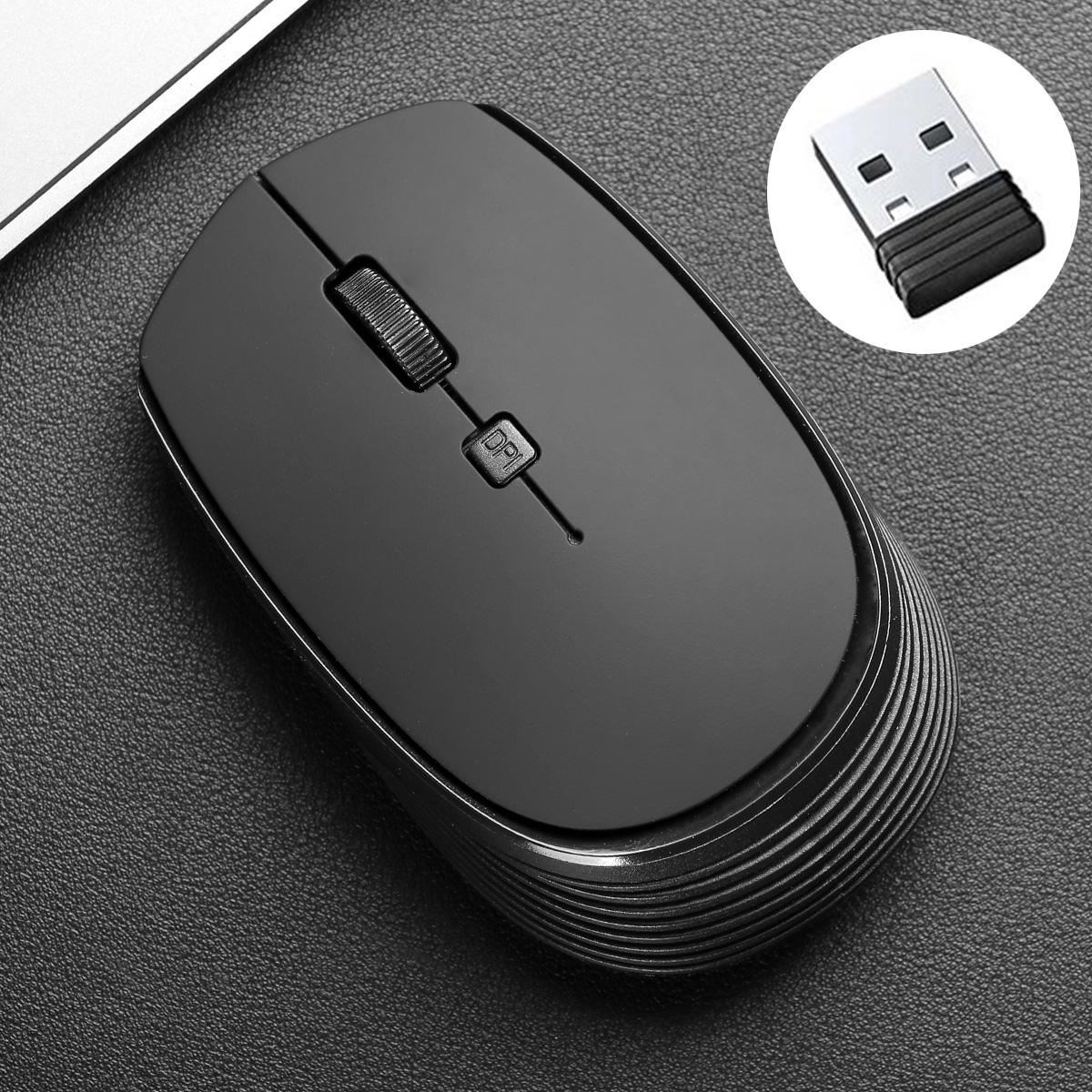 Trådløs gamingmus med usb-modtager 2.4g trådløs mus 1600 dpi optisk sensor til bærbar computer/win/mac gamermus til computer
