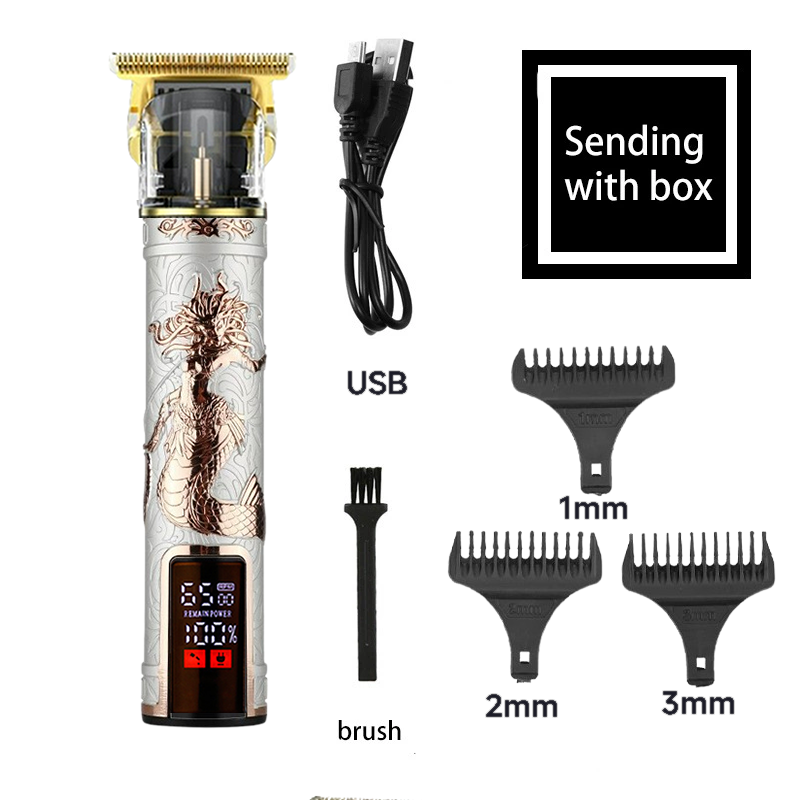 Neue Trimmer für Männer Barbier Einkaufen Haar Haarschneidemaschine männer Rasenmäihr Rasierer Bart Haarschnitt Maschine Elektrische Rasierer Haar Schneiden Maschine: Beige