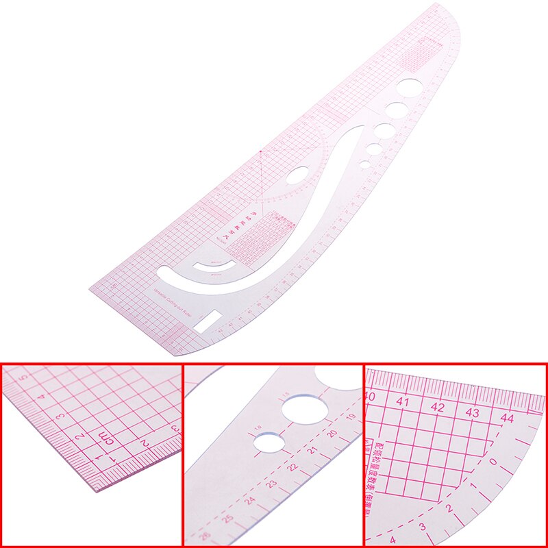 1pc Super Soft Plastic Curve Ruler Drawing Tailor Ruler Yardstick Sewing Tools Accessories , 2pc chalk pen