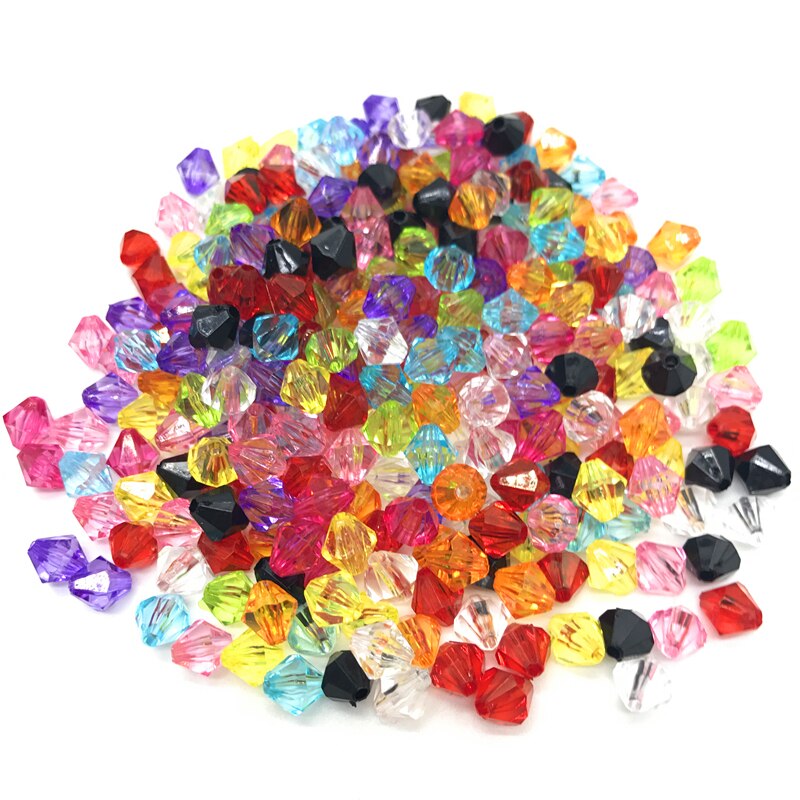 6 Mm 8 Mm 10 Mm Roze Oostenrijk 5301 Facet Bicone Crystal Acryl Kralen Losse Spacer Ronde Kralen Diy Sieraden maken