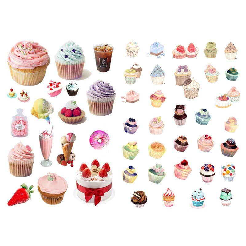 1 PCS Yummy Dinner Dishes Korean Precut Decoration Stickers Desk Organizer School Supplies Office Accessories