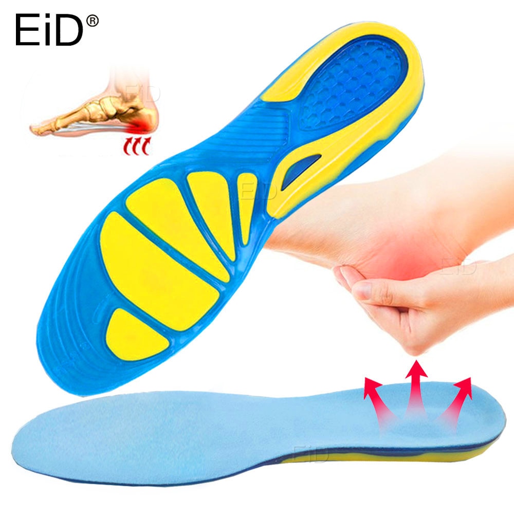 EiD Gel – semelles orthopédiques en Silicone pour chaussures de Sport, absorbe les chocs