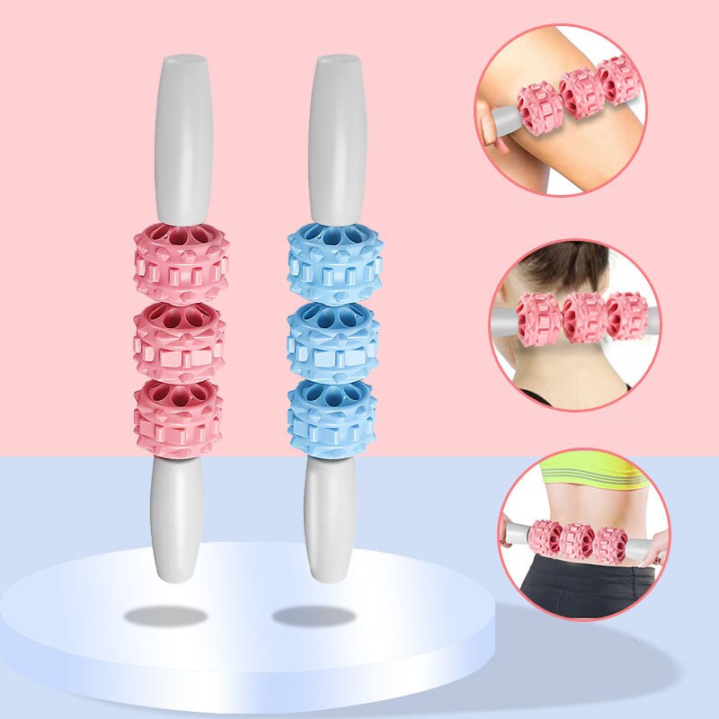 Yoga massage rollers, triggerpoint massage rollers voor arm, been, nek, spierweefsel voor fitness, sportschool, pilates, sportaccessoires