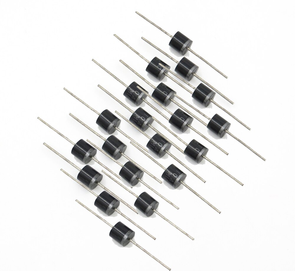 50pcs x 6A 10A 20A Diode 1000V MIC 6A10 10A10 20A10 schottky barrier diodes Rectifier for Solar Cells pv panel DIY